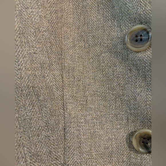 Le Suit Women's Size 6 Tan Tweed Polyester Lined Blazer 3-Button EUC! - Picture 9 of 9